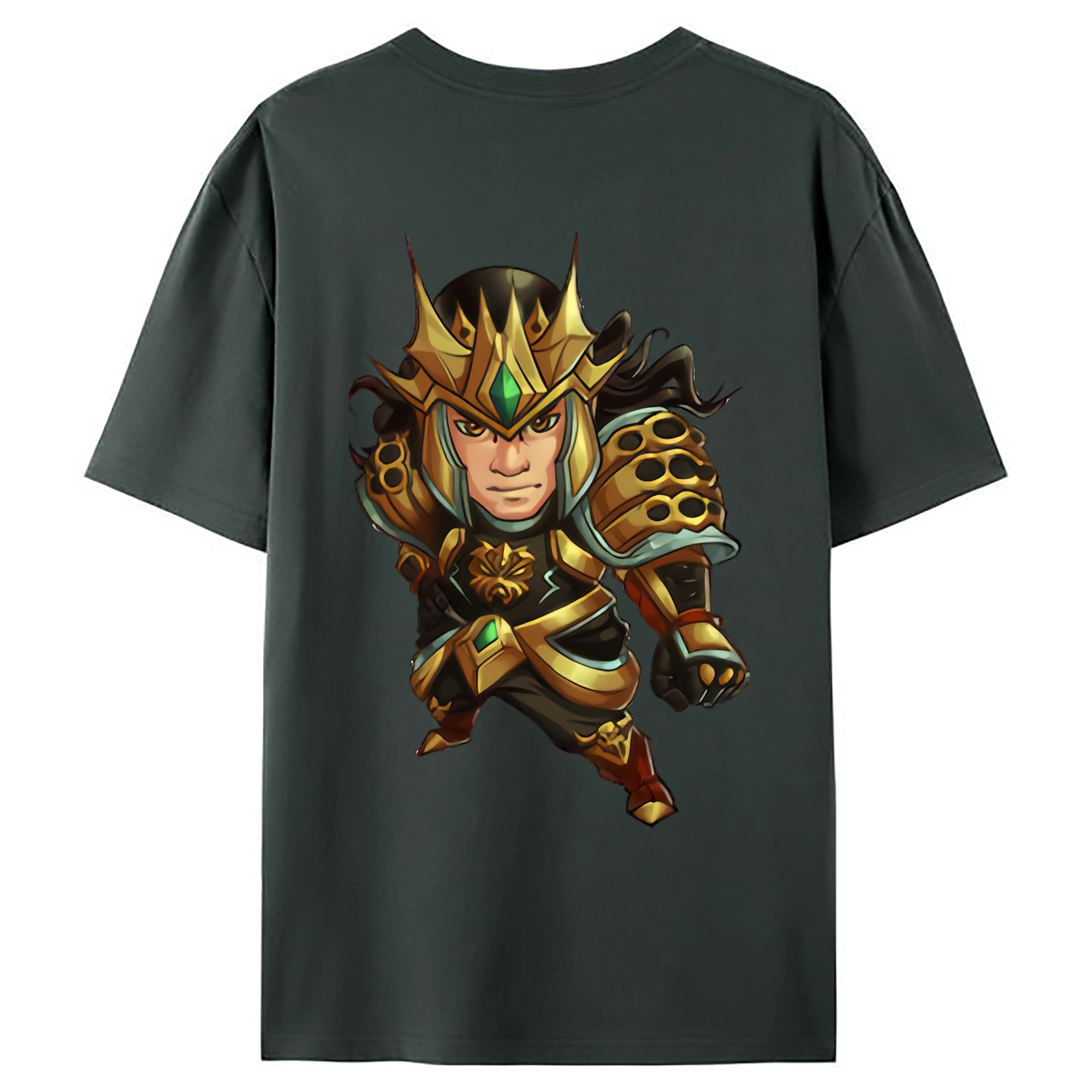 （画像用） リーグ・オブ・レジェンド League of Legends LOL 綿100％ メンズ半袖Tシャツ（バックプリント） 通気性